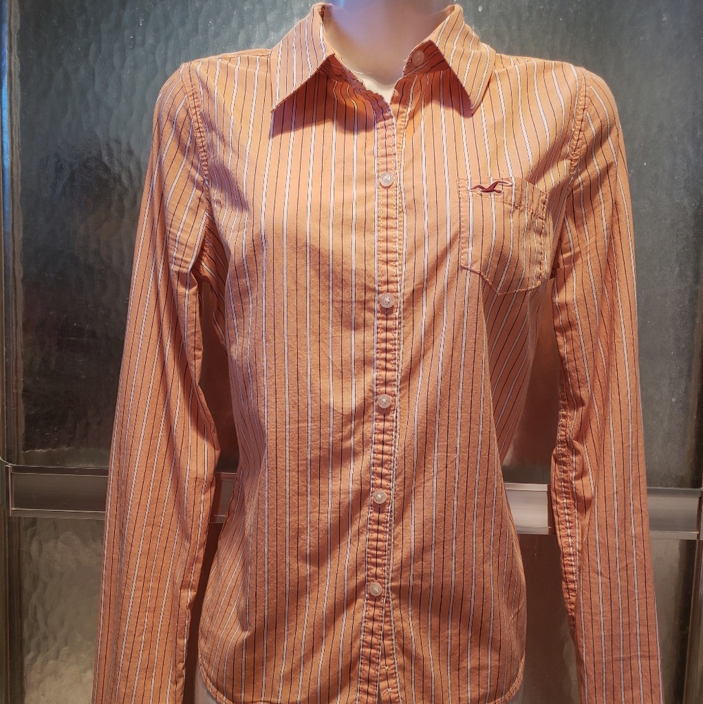 Hollister Striped Button Down Shirt